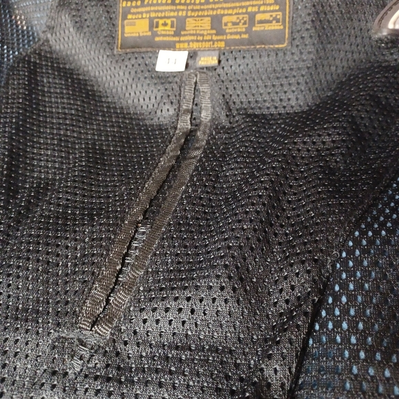 AVG Leather Motercyvle Jacket sz 44 - Picture 8 of 11